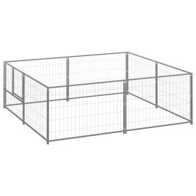 Dog Kennel Silver 43.1 ft������ Steel