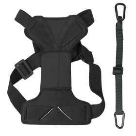 Pet Life Road-To-Safety Pet Dog Car Harness With Detachable Swivel Hook (Color: BLACK, size: small)