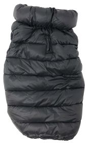 Pet Life 'Pursuit' Quilted Ultra-Plush Thermal Dog Jacket (Color: BLACK, size: small)