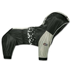 Dog Helios 'Vortex' Full Bodied Waterproof Windbreaker Dog Jacket (Color: BLACK, size: X-Small)